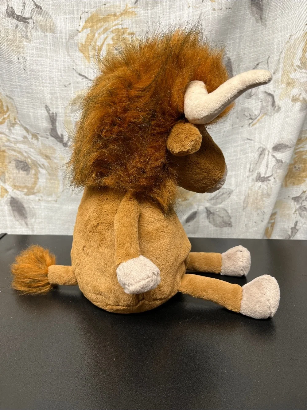 Jellycat Ramone the Bull Retired Brown Highland Cow Plush with Cream Horns 🐂